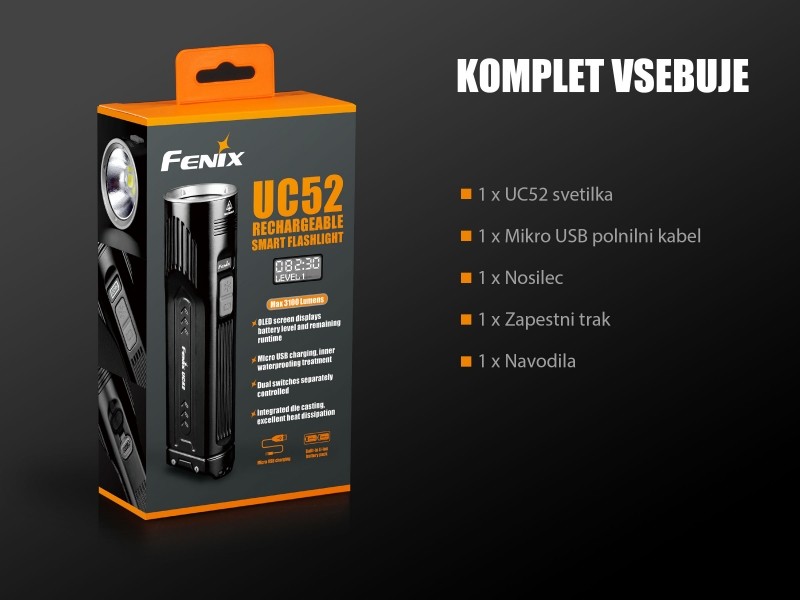 Taschenlampe FENIX UC52 - 3100 Lumen