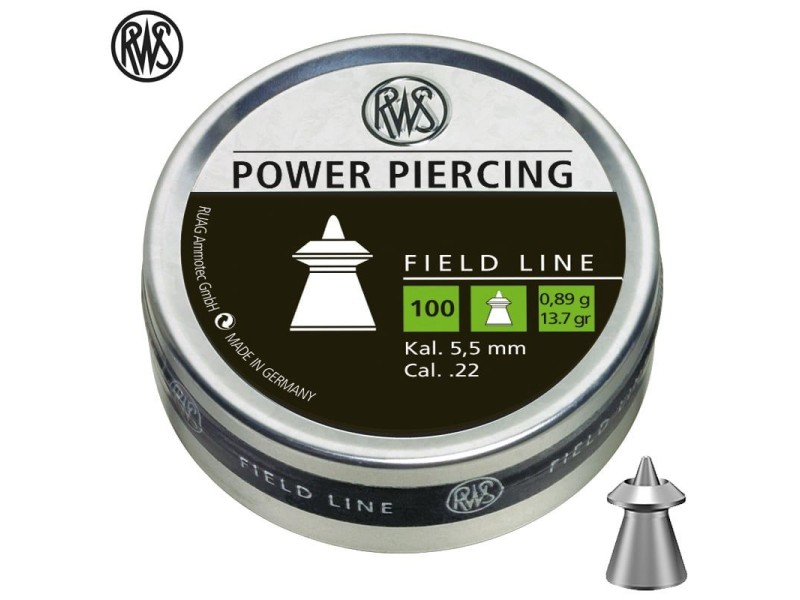 Diabolo RWS Power piercing 5,5 mm - 100 pz