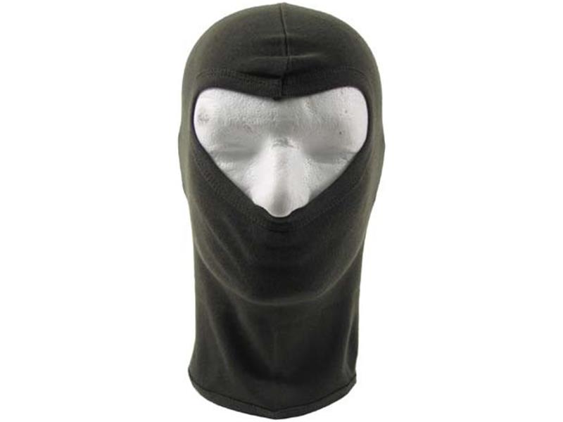 Balaclava Kappe dünn grün 1 Loch