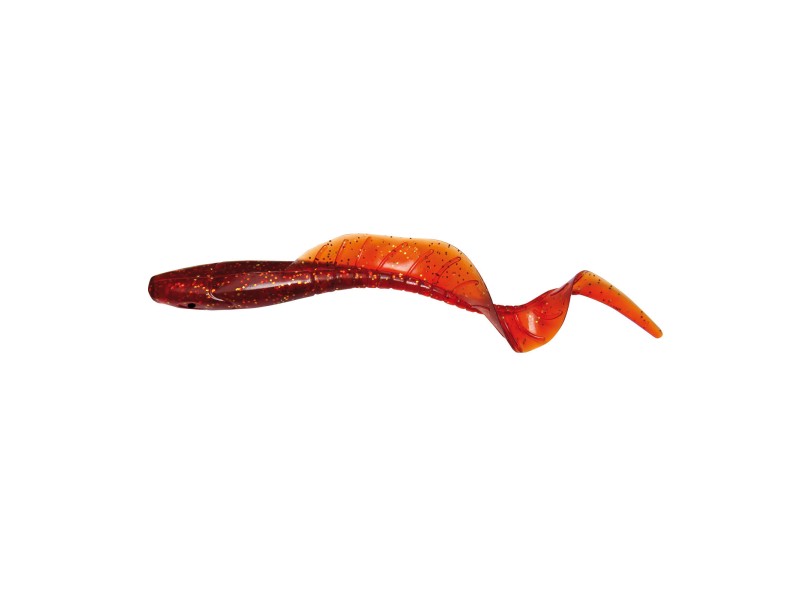 Silikonske mamce BEHR Trendex Crazy tail - Crvena/Šljokice
