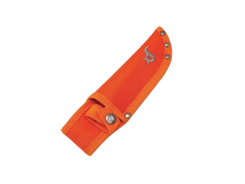 Fixed Knife Black FOX Drop Point Blade - orange