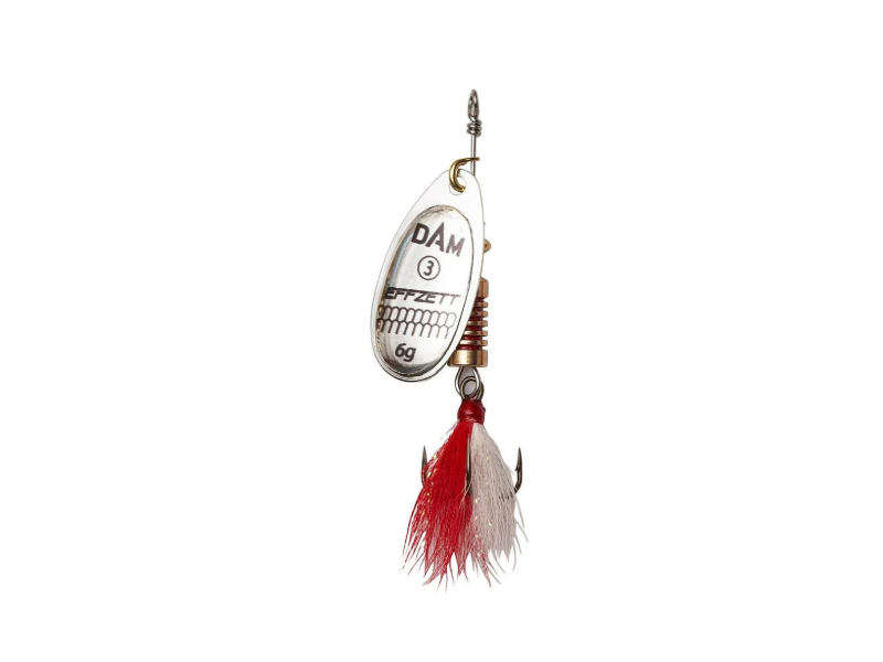 Glitter/shine DAM Effzett Standard Spinner Dressed - Silver - 20g/#6