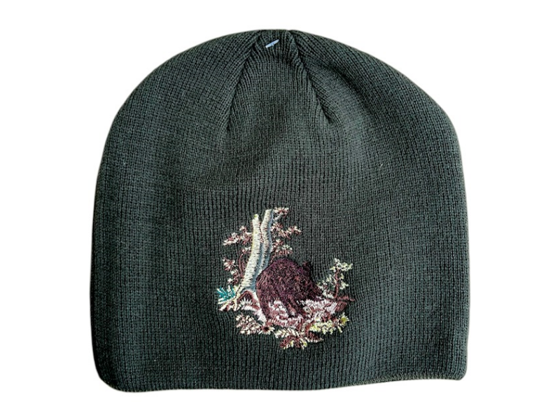 Wintermütze Wildschwein - grün