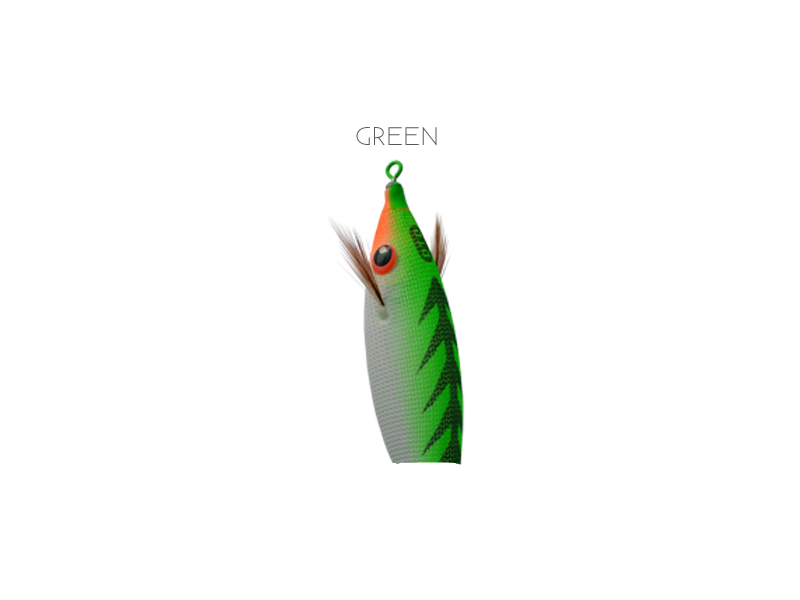 DTD Profi beech squid lure - green 70 mm (green)