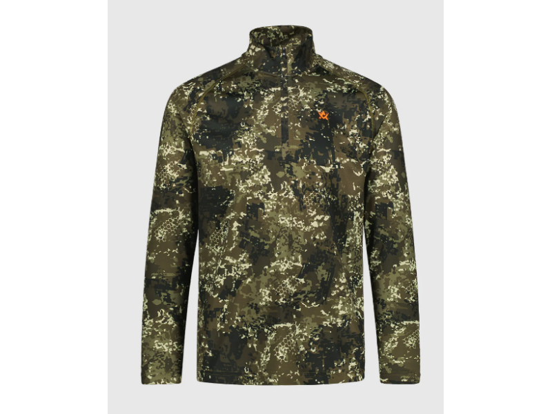 Maglietta a maniche lunghe ALASKA 1795 CoolDry Half-Zip BlindTech Forest