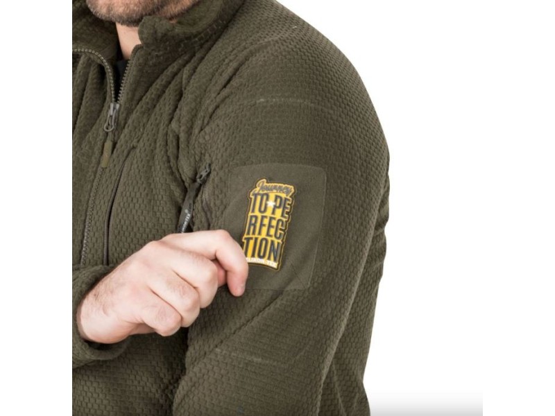 Fleece-Shirt HELIKON Alpha Hoodie ohne Kapuze - schwarz