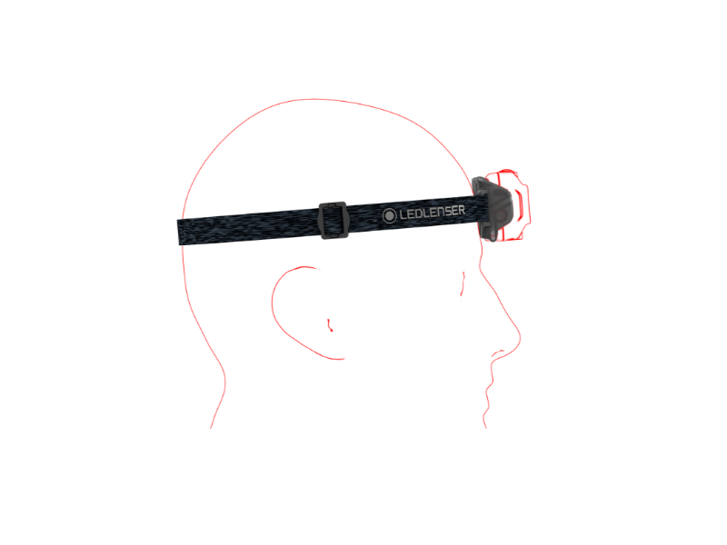Torcia frontale ricaricabile LED LENSER HF4R Core - 500 lm