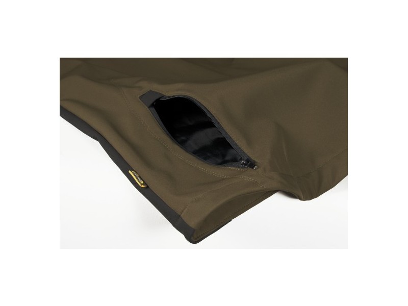 Jacke COFRA Softshell KLARBO - braun/schwarz