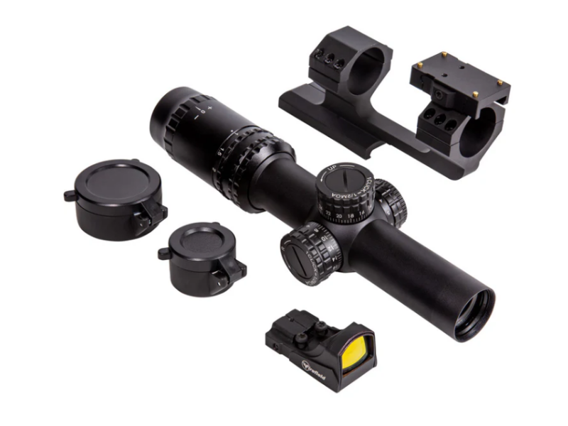 Strelni daljnogled FIREFIELD RapidStrike 1-6x24 Kommando kit s rdečo piko
