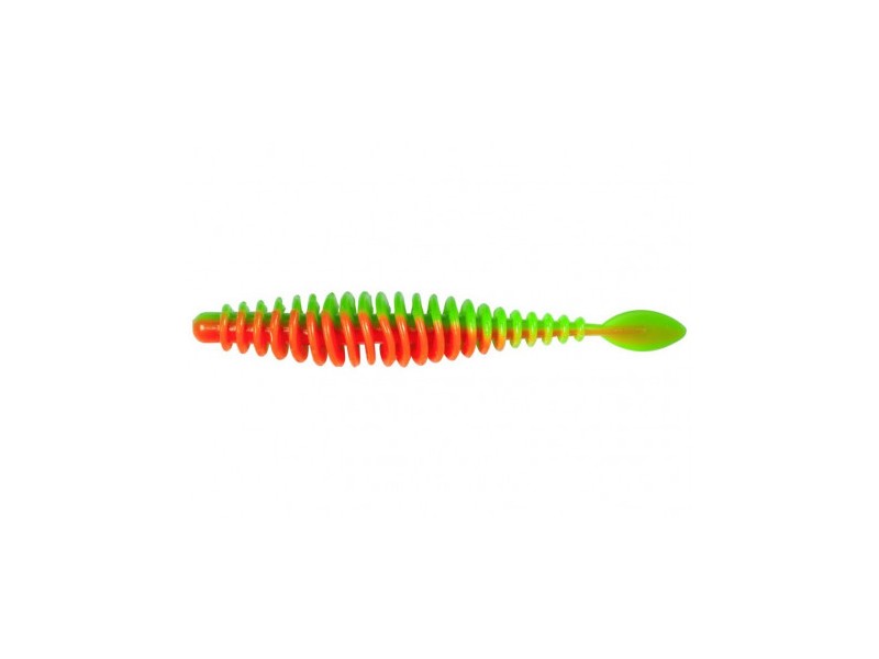 Siliconköder MAGIC TROUT T-Worm P-Tail - neon grün/orange