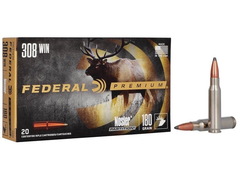 Naboj FEDERAL 308 Win Premium Nosler Partition - 11,7g/180g