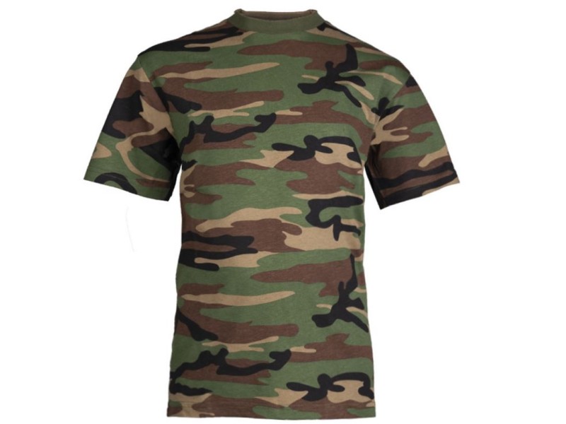Children's t-shirt short sleeve woodland