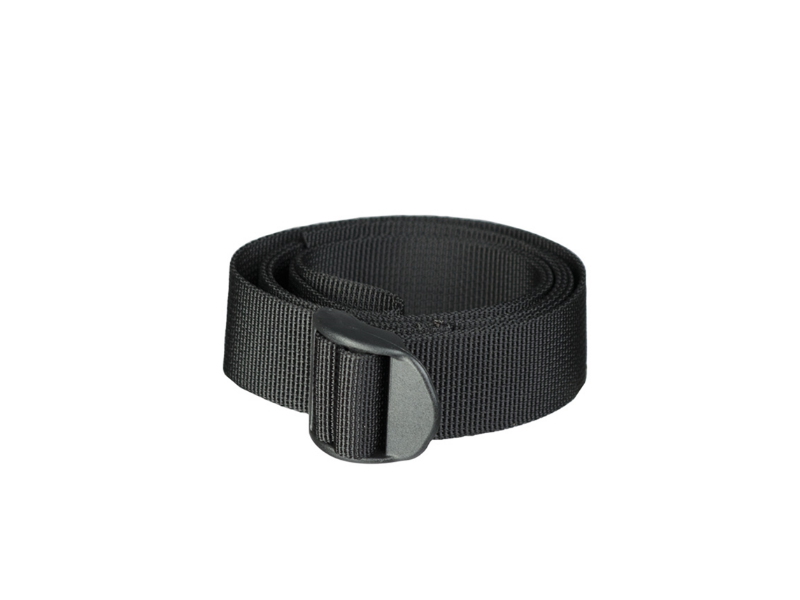 Strap for securing 120 cm black with buckle