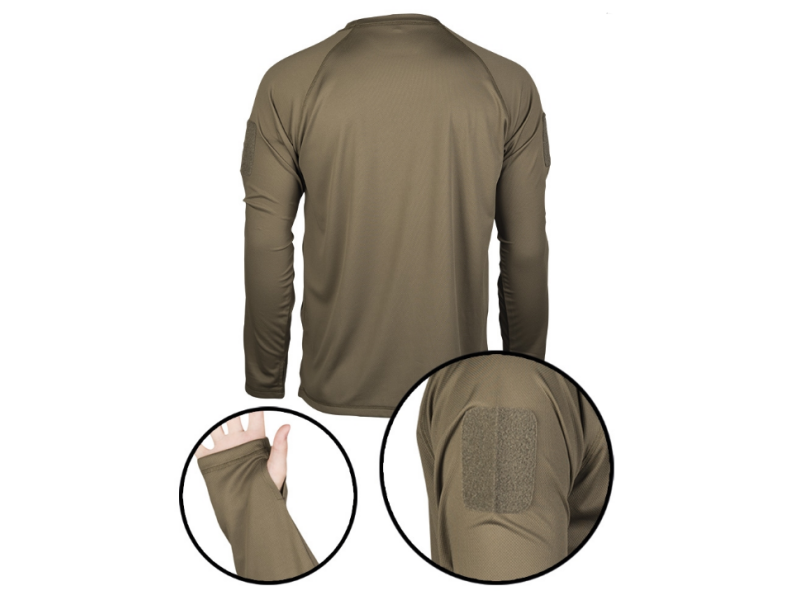 Long shirt MILTEC Quick Dry green