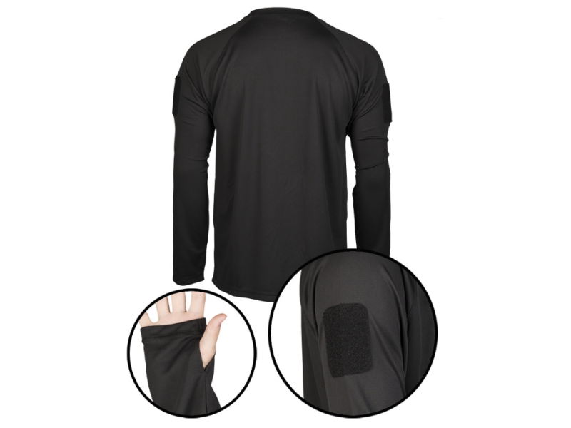 Long shirt MILTEC Quick Dry - black