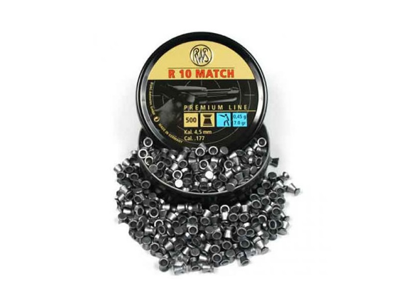 Diabolo RWS R10 Match pistola - 0,45g/7gr (500 pezzi)