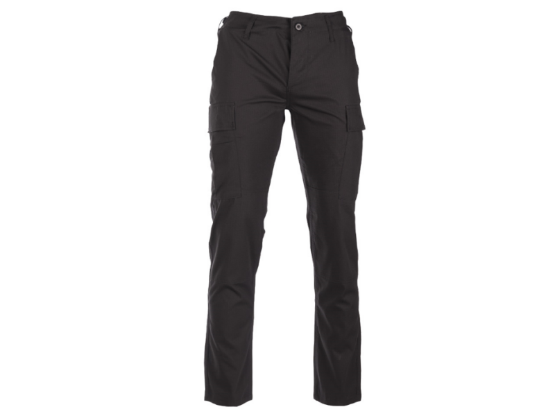 Hlače vojaške TYP BDU RIPSTOP ˝slim fit˝ - ČRNE