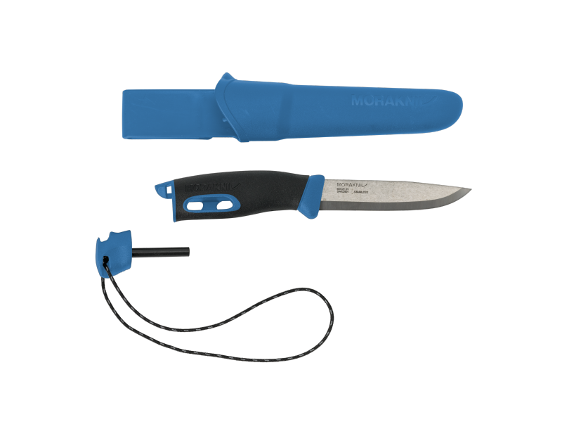 Coltello con accendino MORAKNIV Spark - blu