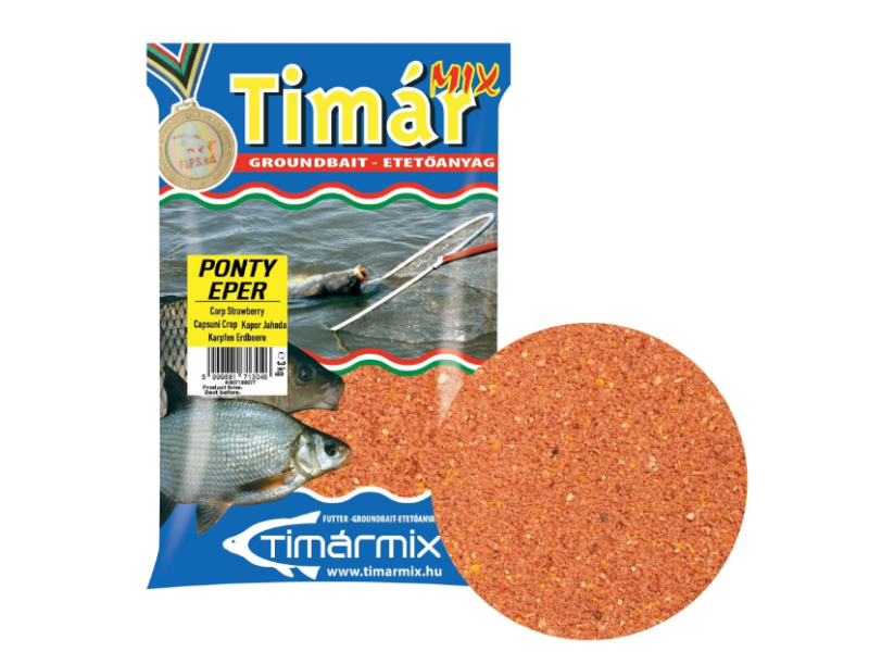 Hrana za privlačenje TIMAR MIX Krap jagoda - 1 kg