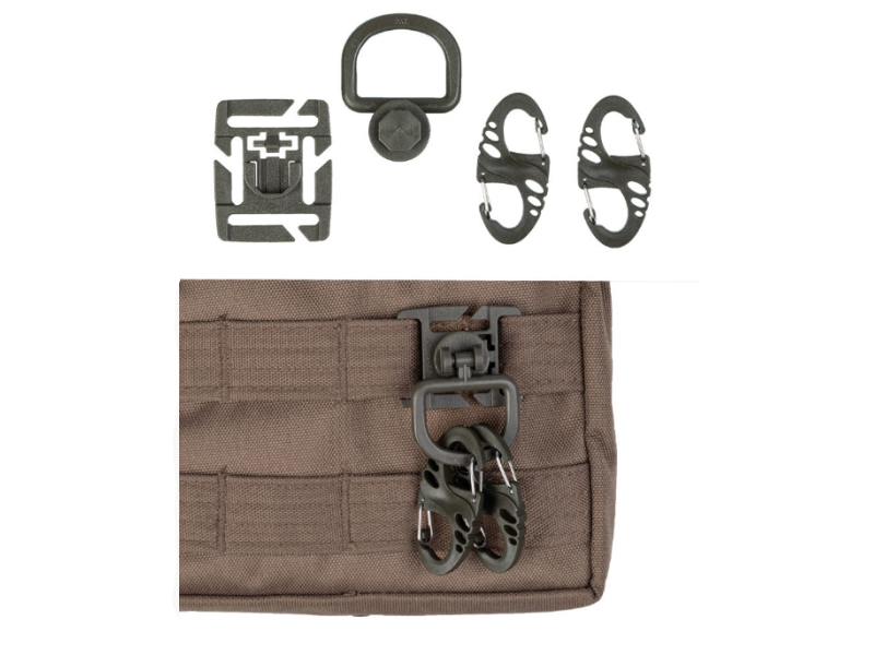 Set tattico MILTEC per zaini e attrezzature - verde