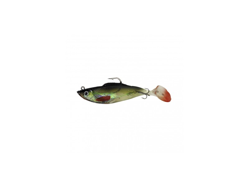 Par silikonskih mamaca BEHR Trendex Treble tail 12 cm - crna/crvena/srebrna