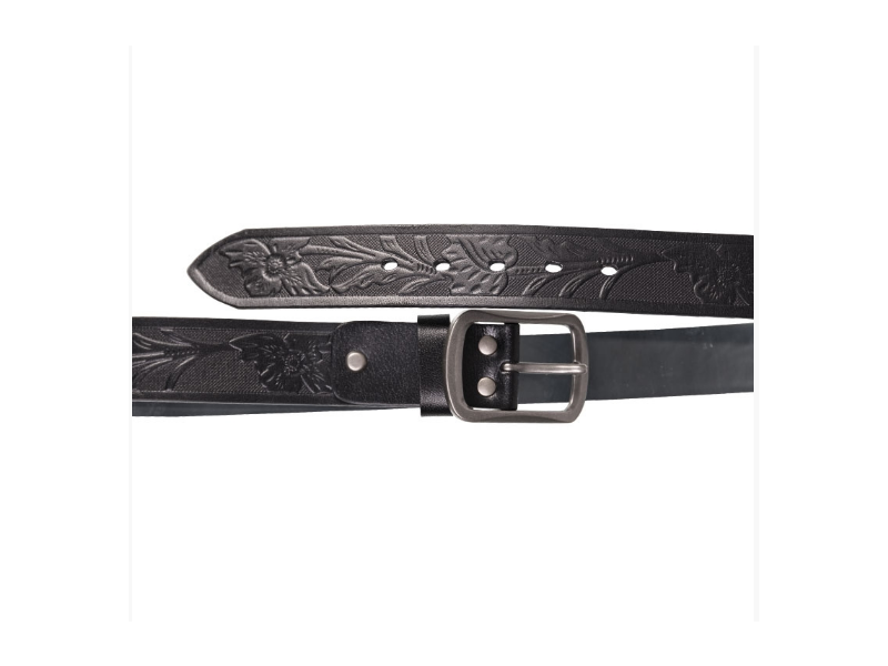 Leder-Gürtel MILTEC western schwarz - schwarz