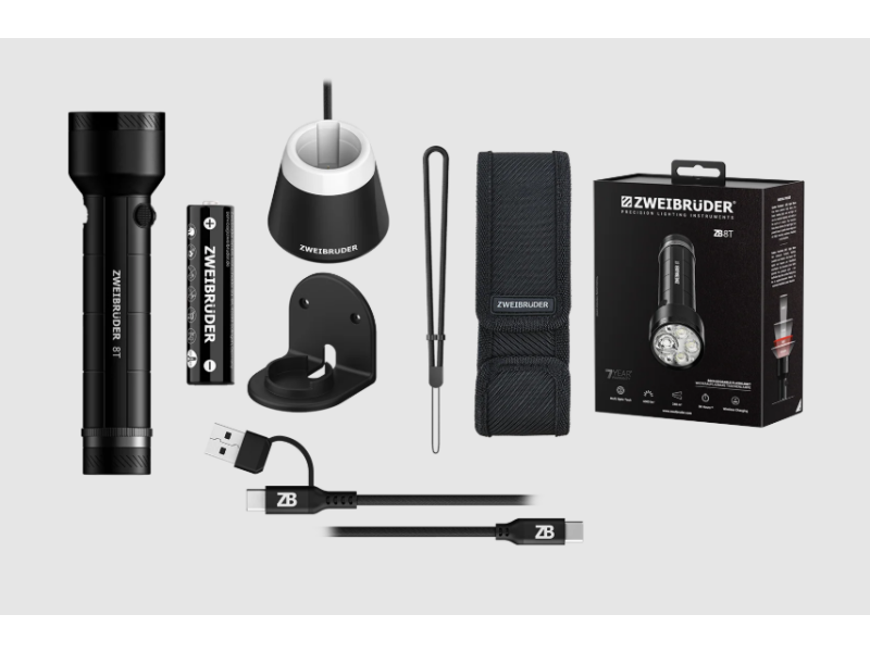 Rechargeable flashlight ZWEI BRUDER ZB8T - 4000 lm