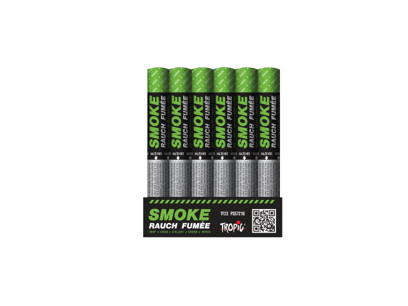 Fackel manuale TROPIC verde 90 sec - 1 pezzo